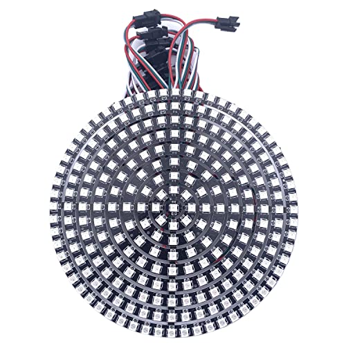 WS2812B LED Ring 241Leds WS2812 LED Pixel individuell adressierbarer RGB-Lichtring SMD 5050 RGB IC geführte Module Licht 5V(Black PCB) von TOPXCDZ
