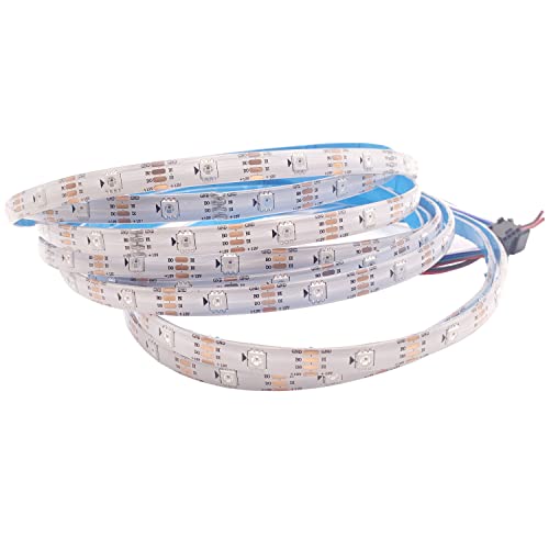 WS2812B WS2813 WS2815 WS2811 RGB Led-streifen Einzeln Adressierbaren 30/60/144pixel/Leds/M Band licht IP30/65/67 DC5V DC12V (WS2815, Weiße PCB 30led IP65 5M) von TOPXCDZ