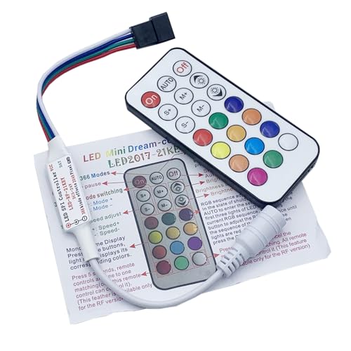 WS2815 WS2813 Led-leuchten Controller RF 21Key Remote Wireless 350 + Traum Wirkung 4pin SM JST RGB IC Led streifen Licht DC5-24V (4PIN For WS2813 WS2815) von TOPXCDZ