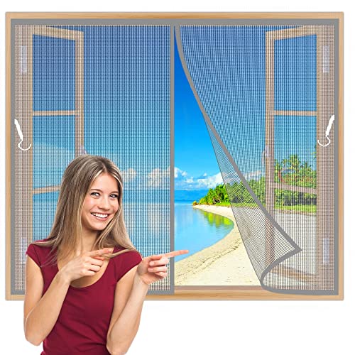 Magnet Fliegengitter Fenster 170x115 cm Insektenschutz Magnetischer Fliegenvorhang Moskitonetz, Fliegengitter Magnetvorhang für BalkonFenster KellerFenster Patio Grau Z Magnet Fliegengitter Fenster 170x115 cm Insektenschutz Magnetischer Fliegenvorhang Moskitonetz, Fliegengitter Magnetvorhang für BalkonFenster KellerFenster Patio Grau Z von TOPZXL