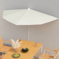 Maison Exclusive Halb-Sonnenschirm mit Mast 180x90 cm Sandfarbe Maison Exclusive Halb-Sonnenschirm mit Mast 180x90 cm Sandfarbe von TORANA