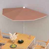 Maison Exclusive Halb-Sonnenschirm mit Mast 180x90 cm Maison Exclusive Halb-Sonnenschirm mit Mast 180x90 cm von TORANA