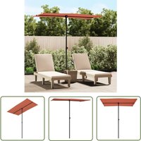 Torana - The Living Store Sonnenschirm mit Aluminium-Mast 180x110 cm Terrakotta - Sonnenschirm - Gartenmöbel - Outdoor Möbel - Terrasse - Balkon Torana - The Living Store Sonnenschirm mit Aluminium-Mast 180x110 cm Terrakotta - Sonnenschirm - Gartenmöbel - Outdoor Möbel - Terrasse - Balkon von TORANA