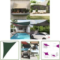 The Living Store Sonnensegel 160 g/m² Dunkelgrün 4x5x6,8 m hdpe - Sonnensegel - Gartensonnensegel - UV-Schutz - Sonnenschutz - Outdoor von TORANA