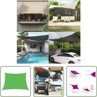The Living Store Sonnensegel 160 g/m² Hellgrün 4/5x3 m hdpe - Sonnensegel - hdpe Sonnensegel - Gartensonnensegel - Terrassenüberdachung - Balkonschutz von TORANA