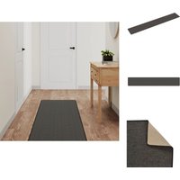 Torana - Teppiche - Living Teppichläufer Sisal-Optik Anthrazit 50x300 cm - Anthrazit von TORANA