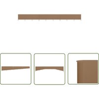 Torana - The Living Store 9-teiliges Windschutzgewebe 1200 x 160 cm Taupe - Windschutz - Faltwand - Sichtschutz - Gartenzubehör - Terrasse von TORANA