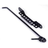 Haken zum Anschrauben Ø8 mm mit Zahnstange Torbel 400 mm - Schwarz - 9243404 von TORBEL