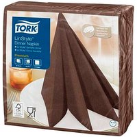 TORK Servietten LinStyle® Premium kakao 1-lagig 39,0 x 39,0 cm, 50 St. von TORK