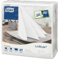 TORK Servietten LinStyle® Premium weiß 1-lagig 19,5 x 19,5 cm 50 St. von TORK