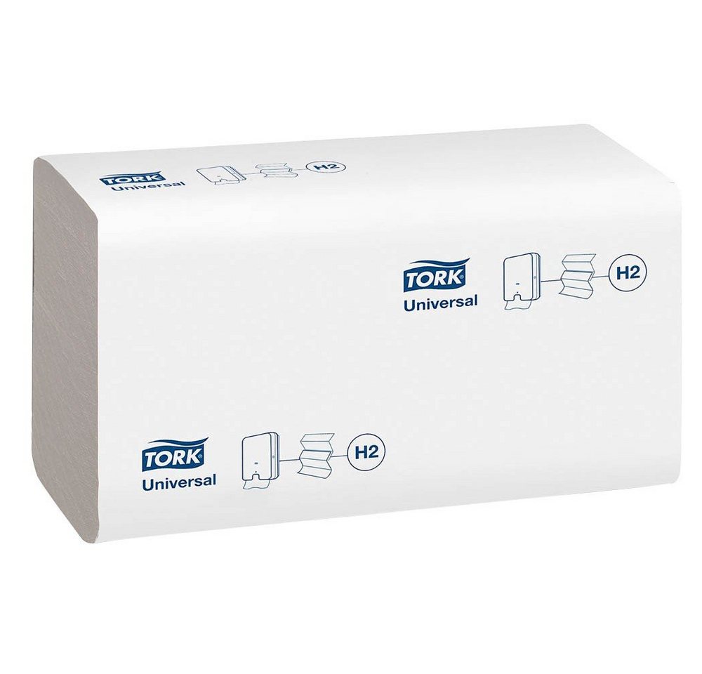 TORK Papierhandtuch 21 x 230 Papierhandtücher 1-lagig Multifold H2 Universal weiß, Nassfest, Multifold-Falzung TORK Papierhandtuch 21 x 230 Papierhandtücher 1-lagig Multifold H2 Universal weiß, Nassfest, Multifold-Falzung von TORK