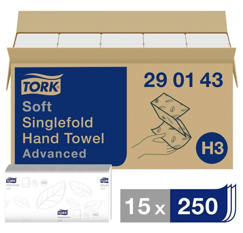 TORK Papierhandtuch Weiche Zickzack Papierhandtücher, 2-lagig von TORK