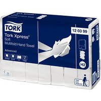 TORK Papierhandtücher 120399 Xpress® H2 Advanced Interfold-Falzung 2-lagig 2.856 Tücher von TORK