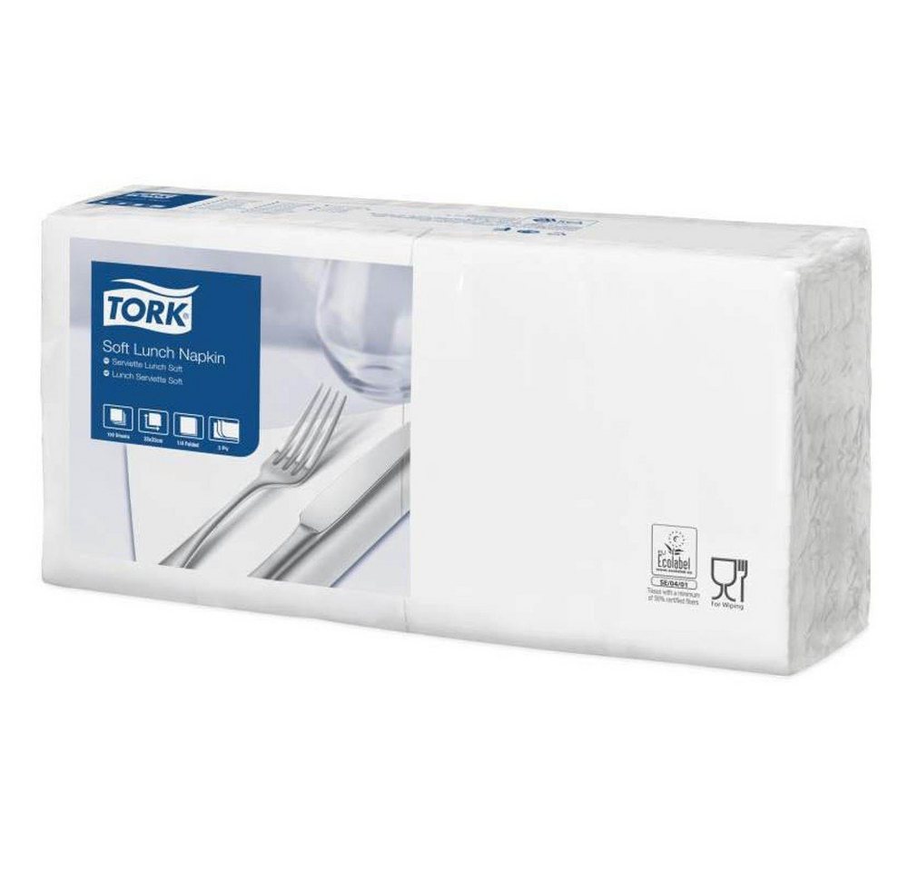 TORK Papierserviette TORK® 477414 Lunchservietten Soft Advanced 3-lagig, 3-lagig von TORK