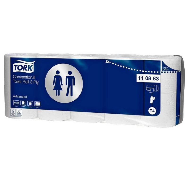 TORK Toilettenpapier TORK® 110883 Toilettenpapier T4 Advanced 3-lagig - von TORK