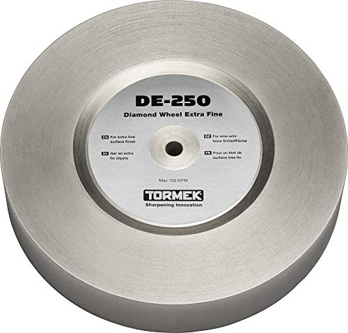 Tormek DE-250 Diamantscheibe extra feine Körnung 1200 – hinterlässt ein extra feines Finish und ist besonders geeignet für Schnitzwerkzeuge und Messer – passend für T-8 und T-7 von TORMEK