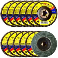 Toroflex - Fächerscheibe Zirkonkorund Basic 10 Stück - Körnung:Ø 115 x 22.23 mm - K.60 von TOROFLEX