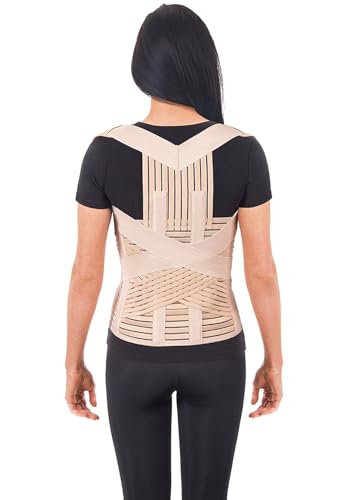 LUX Haltungskorrektur Geradehalter Schulter Rücken Haltungsbandage Posture Corrector Haltungstrainer mit verstellbare Größe verstellbar aus dem hochwertigsten Neopren Beige X-Small LUX Haltungskorrektur Geradehalter Schulter Rücken Haltungsbandage Posture Corrector Haltungstrainer mit verstellbare Größe verstellbar aus dem hochwertigsten Neopren Beige X-Small von TOROS-GROUP
