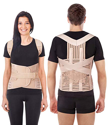 TOROS GROUP MANUFACTURE LUX Haltungskorrektur Geradehalter Schulter Rücken Haltungsbandage Posture Corrector Haltungstrainer mit verstellbare Größe verstellbar aus dem hochwertigsten Beige Large TOROS GROUP MANUFACTURE LUX Haltungskorrektur Geradehalter Schulter Rücken Haltungsbandage Posture Corrector Haltungstrainer mit verstellbare Größe verstellbar aus dem hochwertigsten Beige Large von TOROS-GROUP