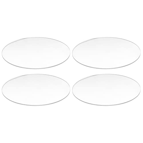 TORR 4X Transparent 3mm Starker Acryl Runde Scheibe Durchmesser: 100mm von TORR