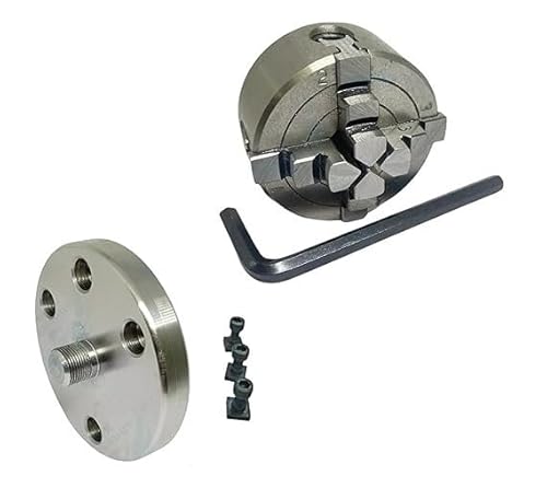 4 Backen, 50 mm, unabhängiges Bohrfutter mit Rückplatte und T-Nut-Gewinde, 14 x 1-Amz476 4 Backen, 50 mm, unabhängiges Bohrfutter mit Rückplatte und T-Nut-Gewinde, 14 x 1-Amz476 von TORRENS