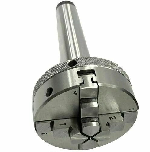 4 Backen, 65 mm, selbstzentrierendes Mini-Drehfutter und MT3 Deichsel – M12 x 1,75-Amz638 von TORRENS