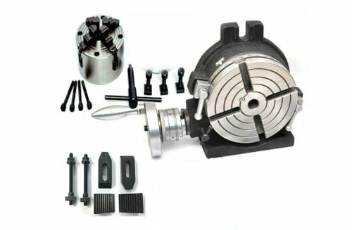 Amz1015 HV6/150 mm Drehtisch mit 4 Schlitzen mit unabhängigem 100 mm Spannfutter + M6 Klemmset Amz1015 HV6/150 mm Drehtisch mit 4 Schlitzen mit unabhängigem 100 mm Spannfutter + M6 Klemmset von TORRENS