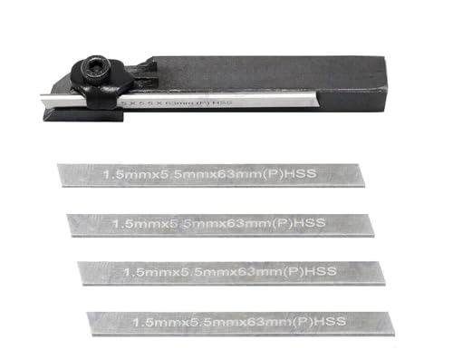 Amz367 Mini-Drehmaschinen-Schneidwerkzeughalter mit 5 mm M2-HSS-Klinge, 6 mm, 5 Stück von TORRENS