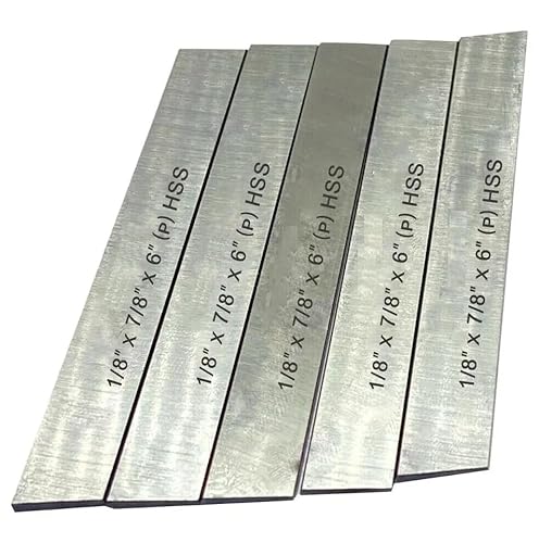 Drehmaschine Trennwerkzeug Klinge 5-teiliges Set, 0,3 cm x 2,2 cm x 15,2 cm HSS M2 Grade Amz499 von TORRENS