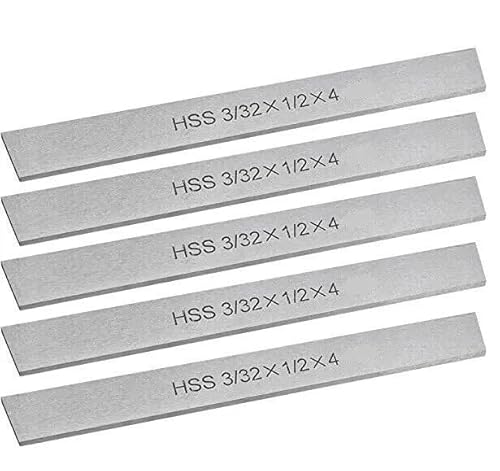 Gehärtetes Bodenscheitelwerkzeug, 5 x HSS-Schnitt der Klinge, 3/32 Zoll x 1,27 cm x 1,27 cm (3/32 x 1/2 x 4 Zoll), Amz250 von TORRENS