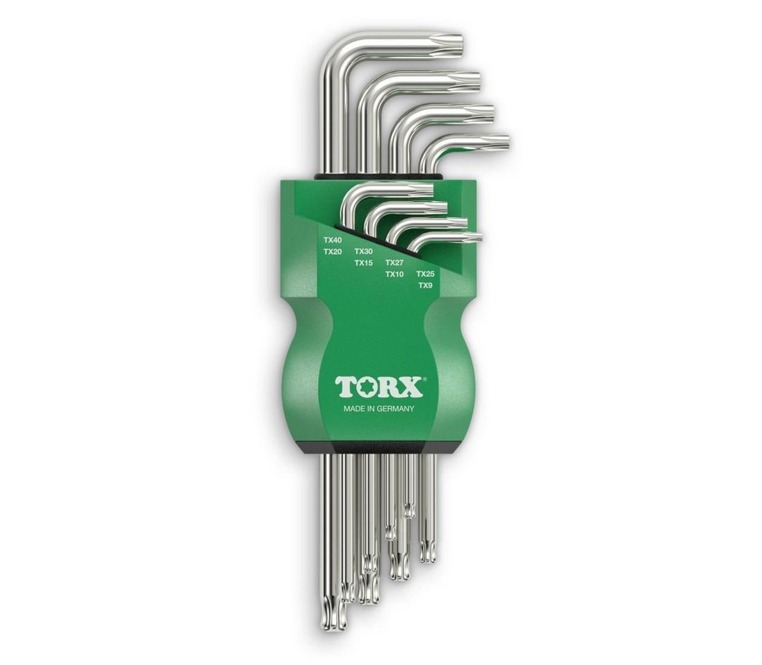 TORX Stiftschlüssel Winkelschraubendreher Set TX9 - TX40, mit Kugelkopf - vernickelt von TORX