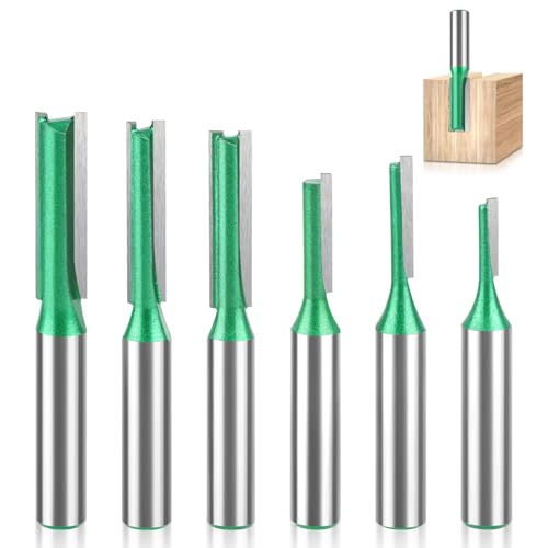 6-tlg Fräser für Oberfräse, 8mm Schaft Nutfräser, Fräsfräser für Holzbearbeitung, Fräser Schaft, Schaft Gerade Fräser Set, Nutfräser 8mm Schaft, Holz Fräser Router Bit Ø3mm,4mm,5mm,6mm,7mm,8mm 6-tlg Fräser für Oberfräse, 8mm Schaft Nutfräser, Fräsfräser für Holzbearbeitung, Fräser Schaft, Schaft Gerade Fräser Set, Nutfräser 8mm Schaft, Holz Fräser Router Bit Ø3mm,4mm,5mm,6mm,7mm,8mm von TOSAVGA