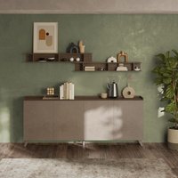 Modernes Sideboard 3 Türen 241 cm mercure bronze - Polan von TOSCOHOME