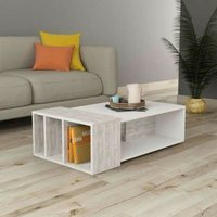 Toscohome - Vintage weißer Couchtisch aus Holz 102x56,5 cm - Anita von TOSCOHOME