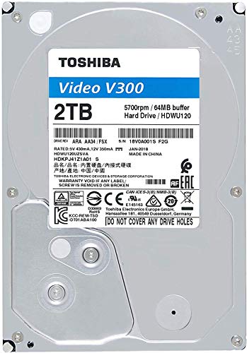 Toshiba HDWU120UZSVA 2TB V300 3.5' Video Streaming Hard Drive Toshiba HDWU120UZSVA 2TB V300 3.5' Video Streaming Hard Drive von TOSHIBA