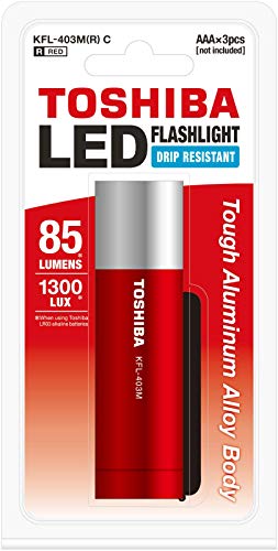 Toshiba LED-Taschenlampe/Laterne KFL-403 (LED-Taschenlampe, rot) von TOSHIBA