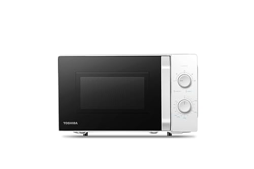 Toshiba MW2-MM20P(WH) Standard Mikrowellenherd, 20 Liter, 800 W, 5 Leistungsstufen mit praktischer Auftaufunktion, LED Innenbeleuchtung, weiß von TOSHIBA