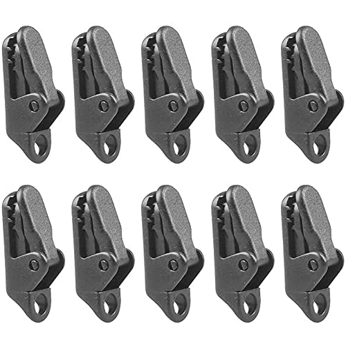 10pcs Tarp Clips, Windundurchlässig Lock-Grip Markise Clamp Grip Zelt Snaps Zelt Zubehör Für Outdoor-aktivitäten von TOSSPER