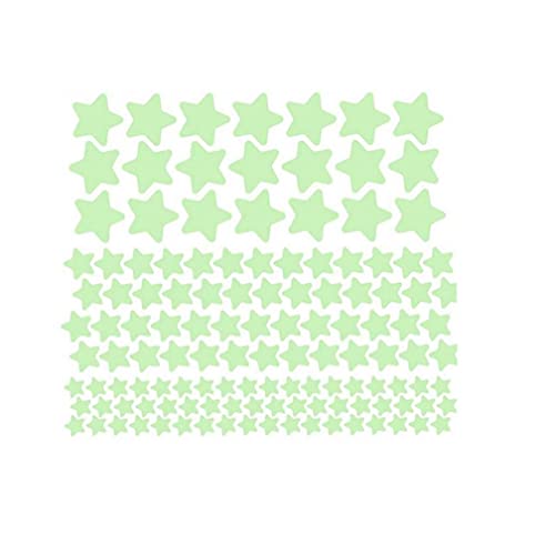 127pcs Leuchtende Sterne-wand-aufkleber Decken Luminous Fluorescent Stern Dekoration Kinderzimmer Schlafzimmer Ornament von TOSSPER