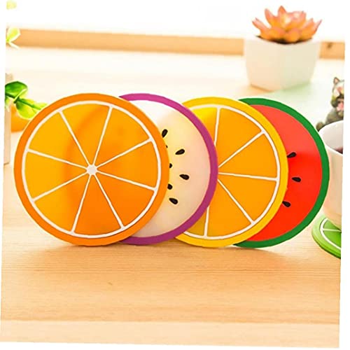 1pc Bunte Obst Coaster Platzdeckchen Für Esstisch Silikon Platzdeckchen Bowl Untersetzer Cup Getränke Geschirr Halter Mat von TOSSPER