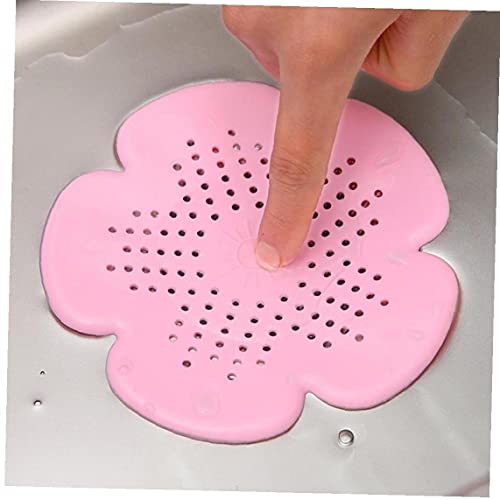 1pc Silikon-wannen-abfluss Filter Badewanne Haarfänger Badezimmer Siphon Sieb Stopper Für Wc Küche Rosa von TOSSPER