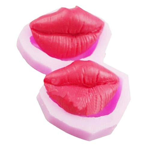 2 Löcher Sexy Lippenform-kuchen-form-silikon-seifen-form-fondant-schokolade Dekorieren Stencils Küche Gebäck Backen Werkzeug von TOSSPER