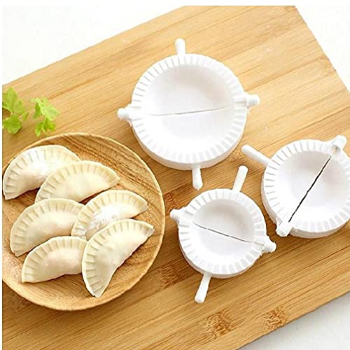 TOSSPER 3 Stück Chinese Dumplings Maker Handbuch Ravioli Press Mold Plastic Empanadas Cutter Küche Meat Pie-Form Clip Verschiedene Größe von TOSSPER