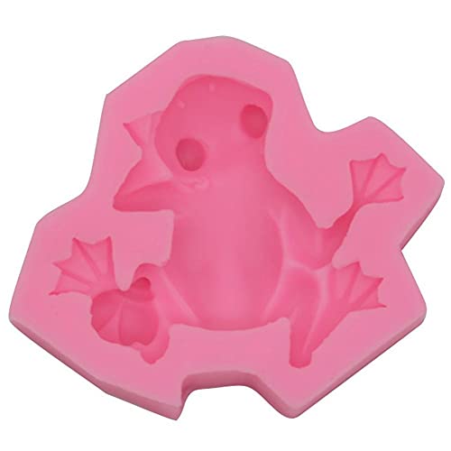 TOSSPER 3D Frosch Blatt Silikon Tier Fondant Form DIY Kuchen Dekorieren Werkzeuge Polymer Clay Form Süßigkeiten Schokoladenform von TOSSPER