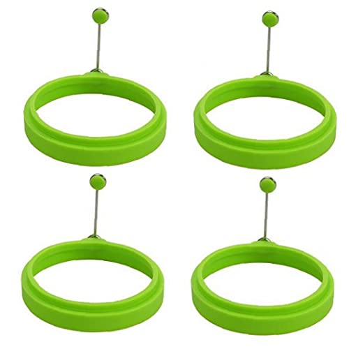 4pcs Silikon-ei-ringe Runde Form Ei-gebratener Mold Omelette Pfannkuchen Kochen Mold Küche Eier Brät Werkzeug von TOSSPER