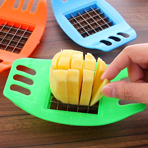 TOSSPER Apple-teiler Edelstahl-Frucht-Slicer Schneiden Potato Fries Cutter Birnentomate Cutter Zufällige Farbe 18cm * 10.5cm von TOSSPER