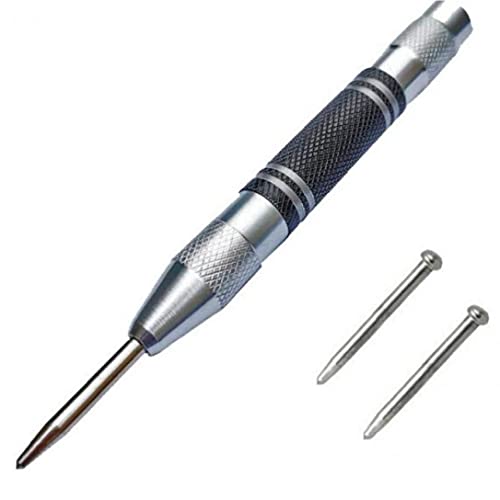 Automatischer Center-Punch-kohlenstoffstahl-lochstempel Für Machinisten Schreiner Einstellbarer Spannung Und 2 Ersatzstempel Automatischer Center-Punch-kohlenstoffstahl-lochstempel Für Machinisten Schreiner Einstellbarer Spannung Und 2 Ersatzstempel von TOSSPER