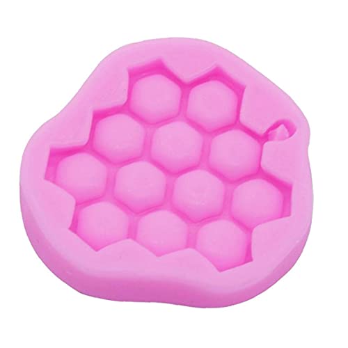 Honeycomb Silikonform Fondant Schokoladenform Epoxy Gipsform Diy Waben-pendelleform (zufällige Farbe) von TOSSPER