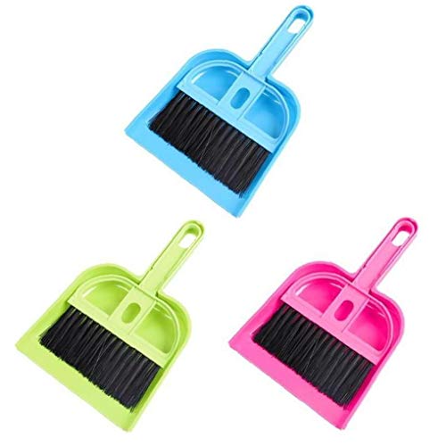 TOSSPER 1 Pc-Mini-Desktop-Sweep-reinigungsbürste Kleine Besen Kehrschaufel Set Für Home Küchen Keyboard Autos Zufällige Farbe von TOSSPER