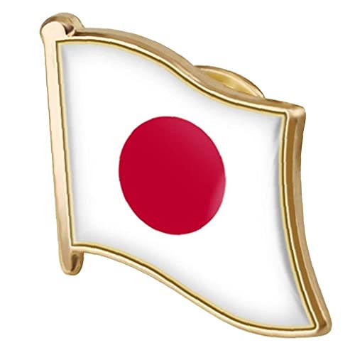 TOSSPER 1 Stück Japan Flagge Pin Abzeichen Metall Emaille Revers Pin Brosche Japanische Flagge Neuheit Geschenk Revers Krawatte Pin Abzeichen Zubehör von TOSSPER